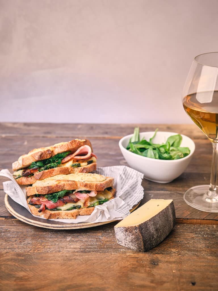 Croque-Monsieur aux Épinards et à la Tomme - Recette facile