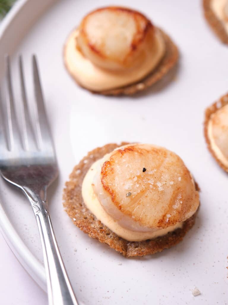 Recette de Noix de St Jacques et sauce au chorizo - Apéritif / Entrée