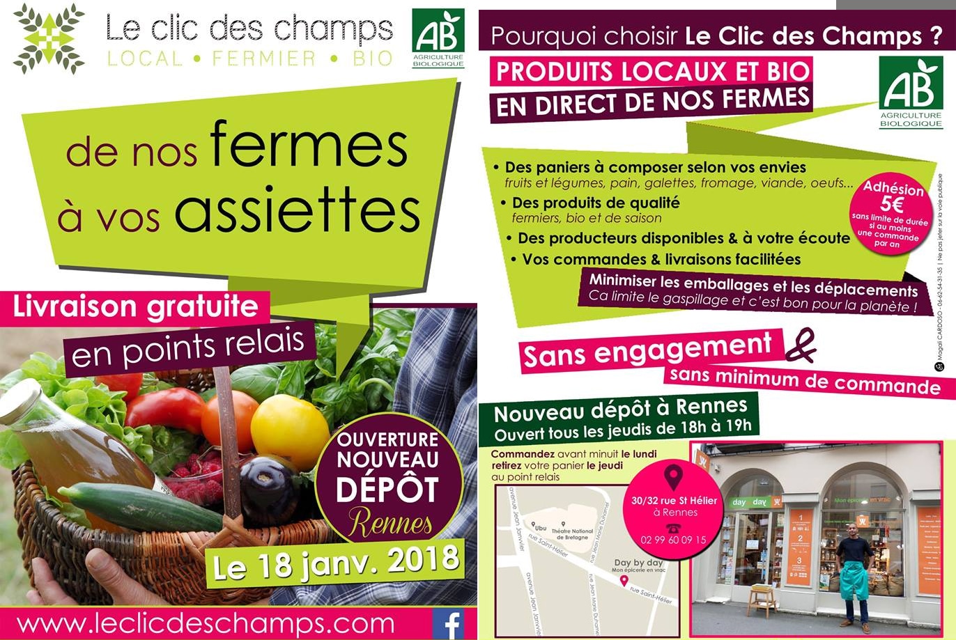 Le Clic des Champs : La boutique en direct des producteurs sur Rennes Le Clic des Champs : La boutique en direct des producteurs sur Rennes