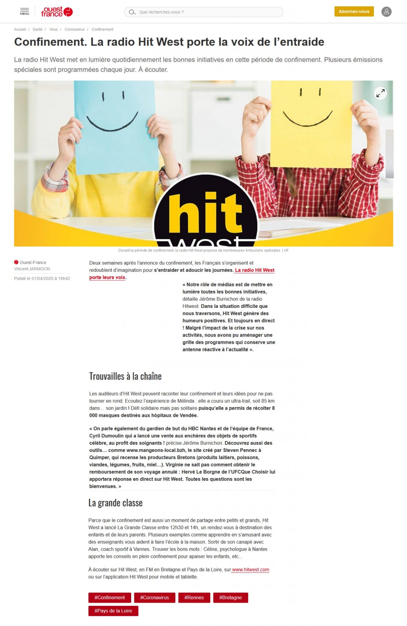 La Minute Positive de HitWest : on est dedans ! 😎