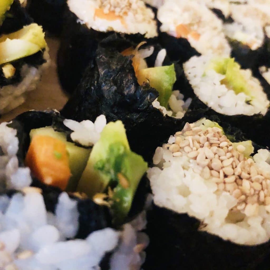 Recette de Maki et California Rolls... avec des ingrédients locaux !